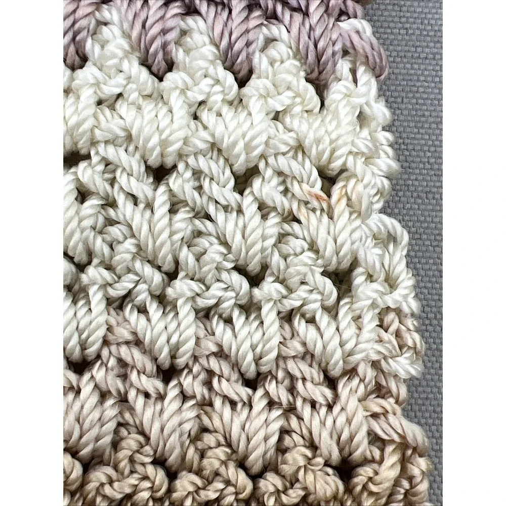 The Sak Riviera Beige Crochet Crossbody Bag Lined Boho Bohemian Summer Festival - Picture 16 of 16
